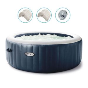Spa Intex PureSpa Blue Navy 4 places avec bulles de luxe